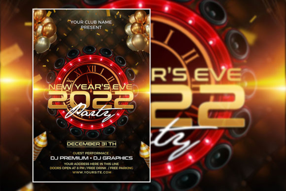 Dark Style New Year 2022 Poster Template: A Designer's Guide