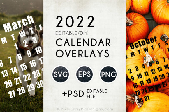 Design Your Year: 2022 Calendar Overlay Templates & DIY Months